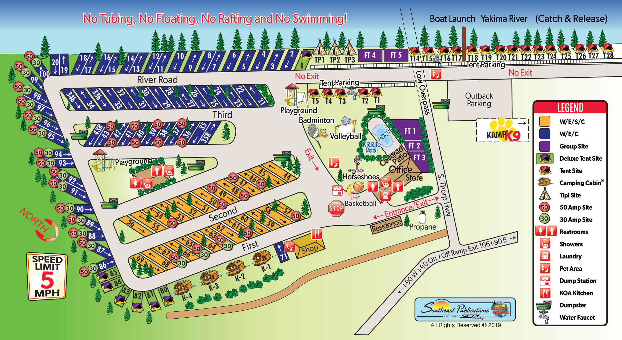 Ellensburg, Washington RV Camping Sites Ellensburg KOA