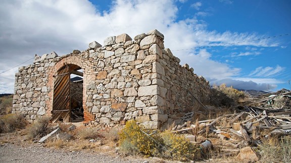 Ghost Town from Nevada's mining boomtown days