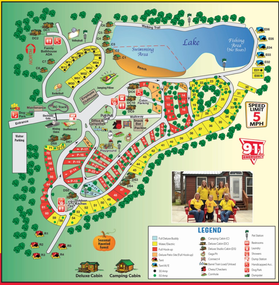 Campground Site Map