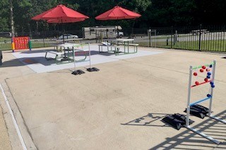 Outdoor game and picnic area