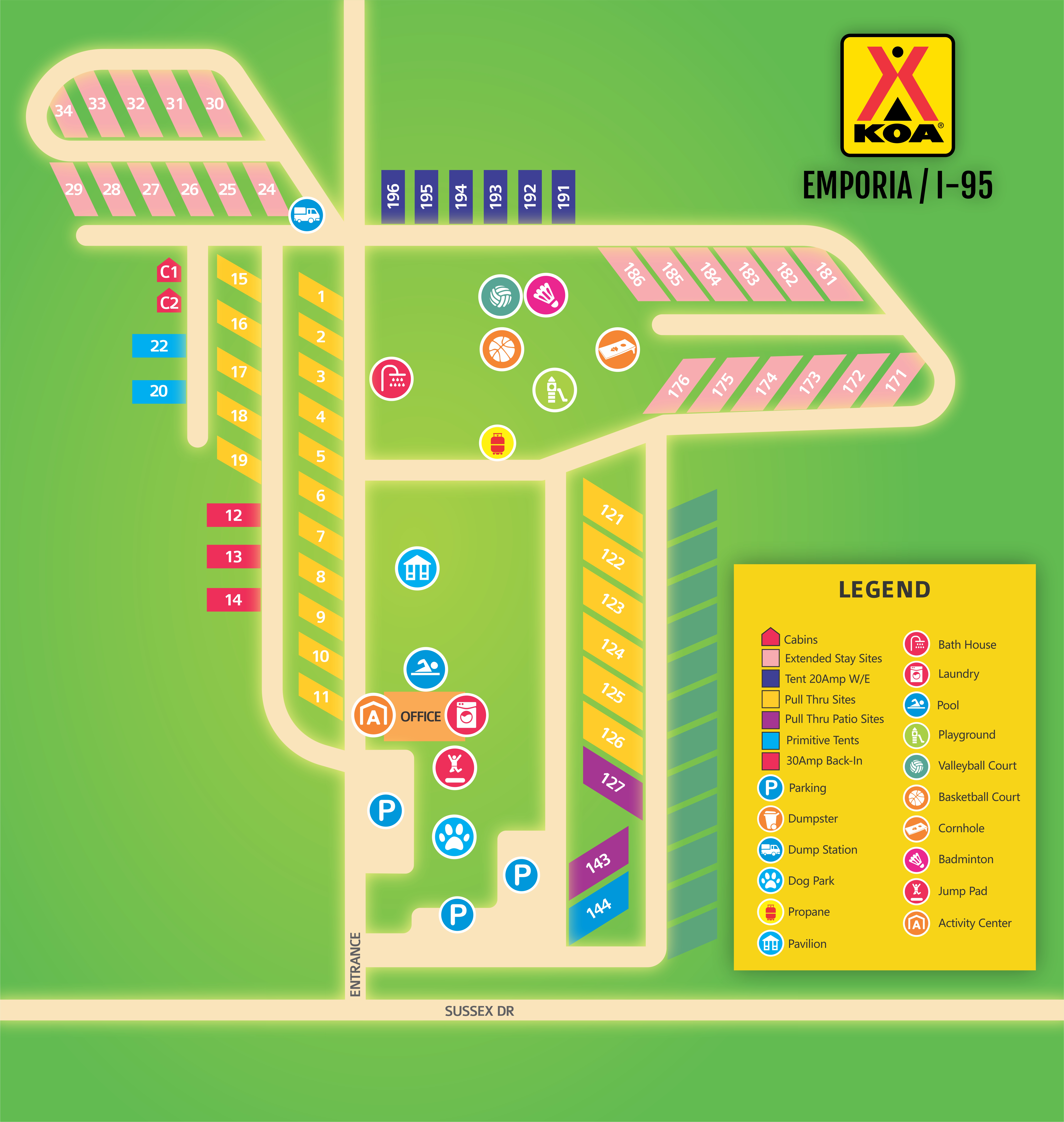 Campground Site Map