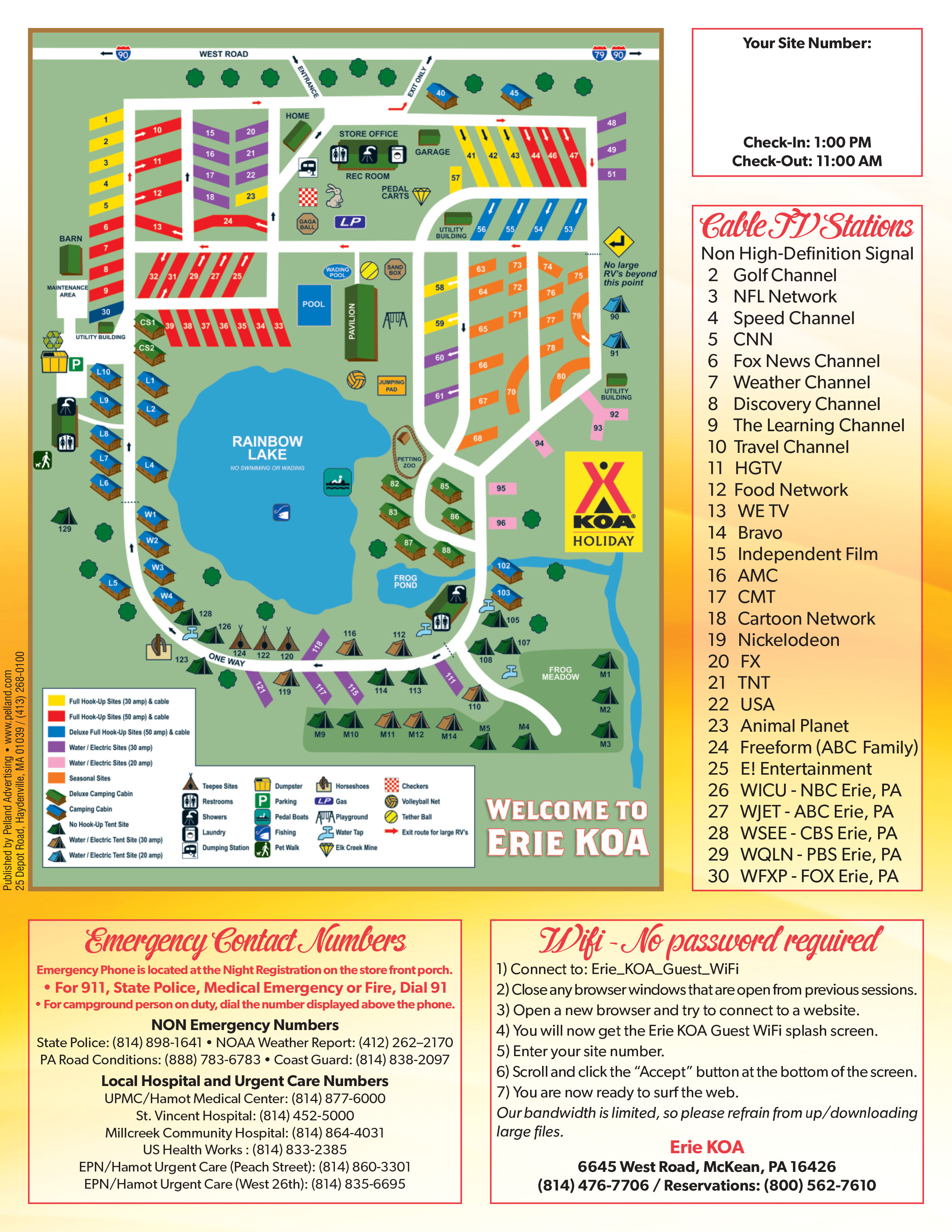 Mckean Pennsylvania Campground Erie Koa