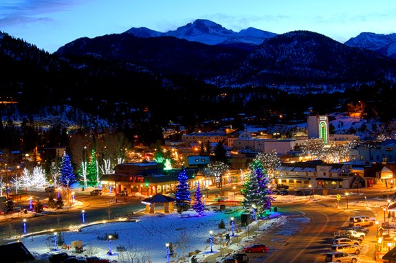 The town of Estes Park