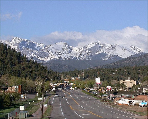 The town of Estes Park