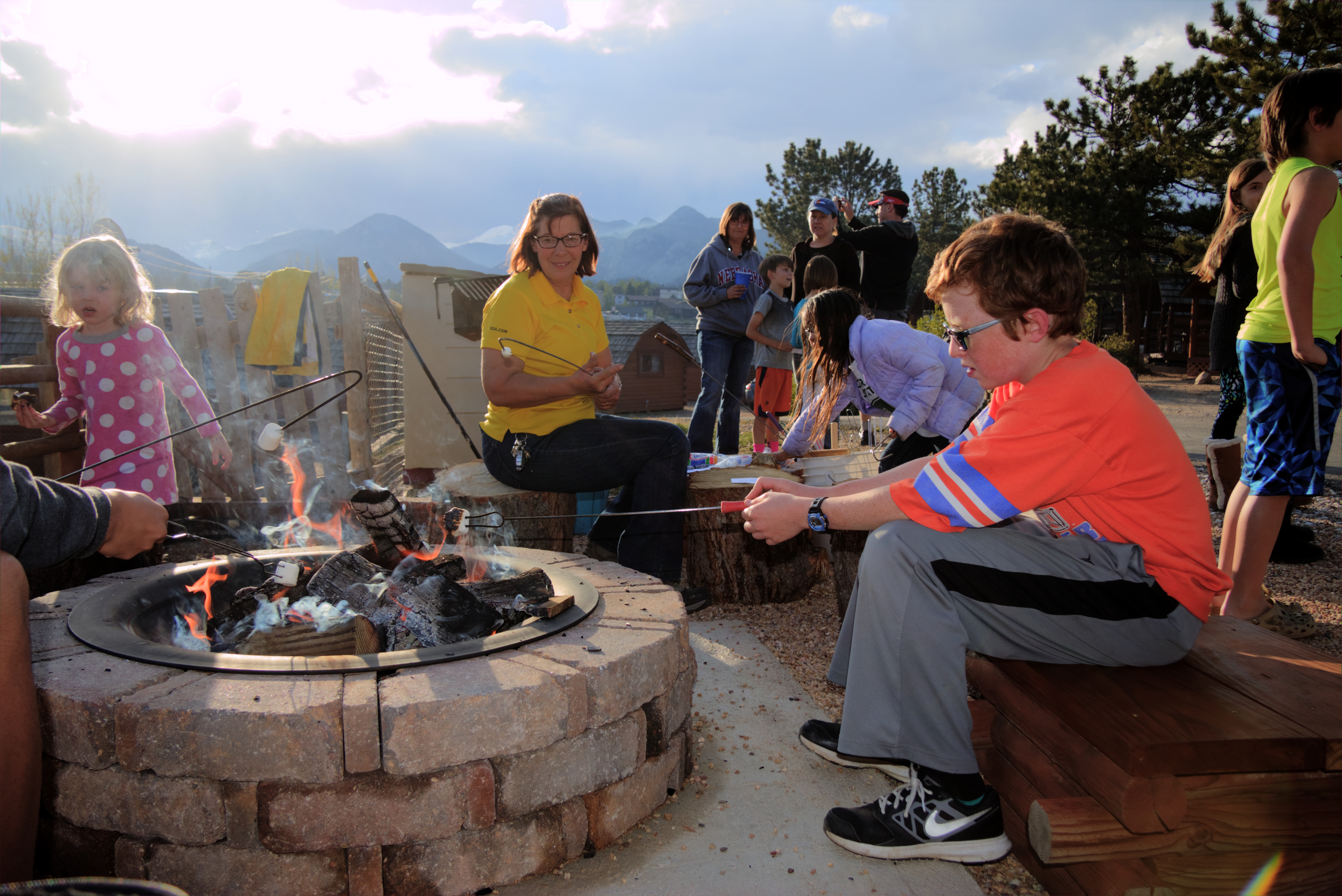 Campground Marshmallow Roast Photo