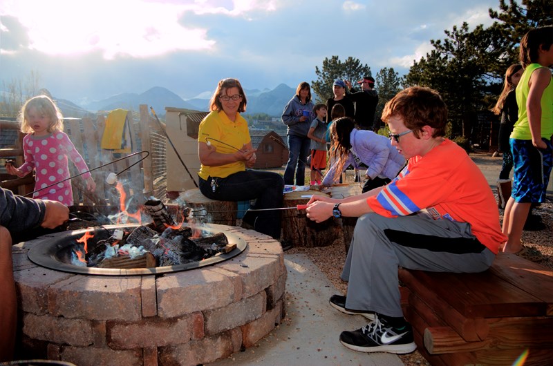 Campground Marshmallow Roast Photo