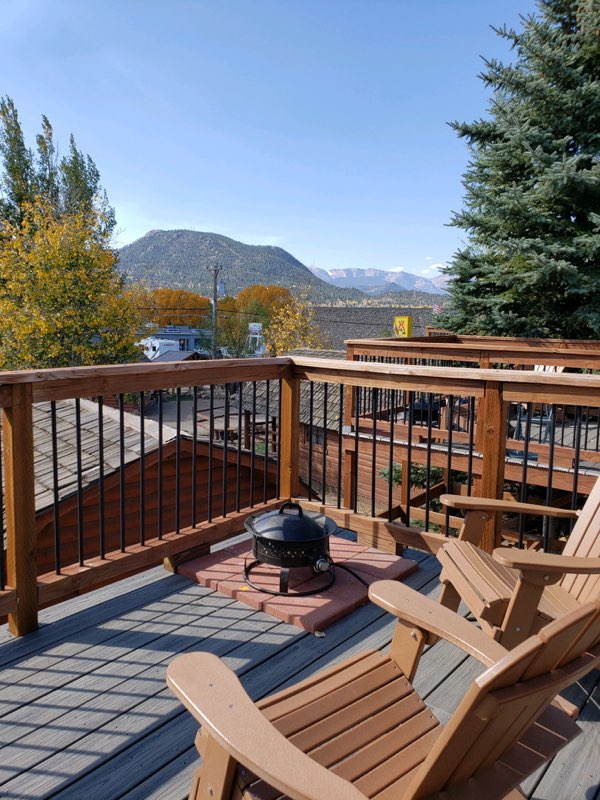 Deluxe Patio elevated deck view