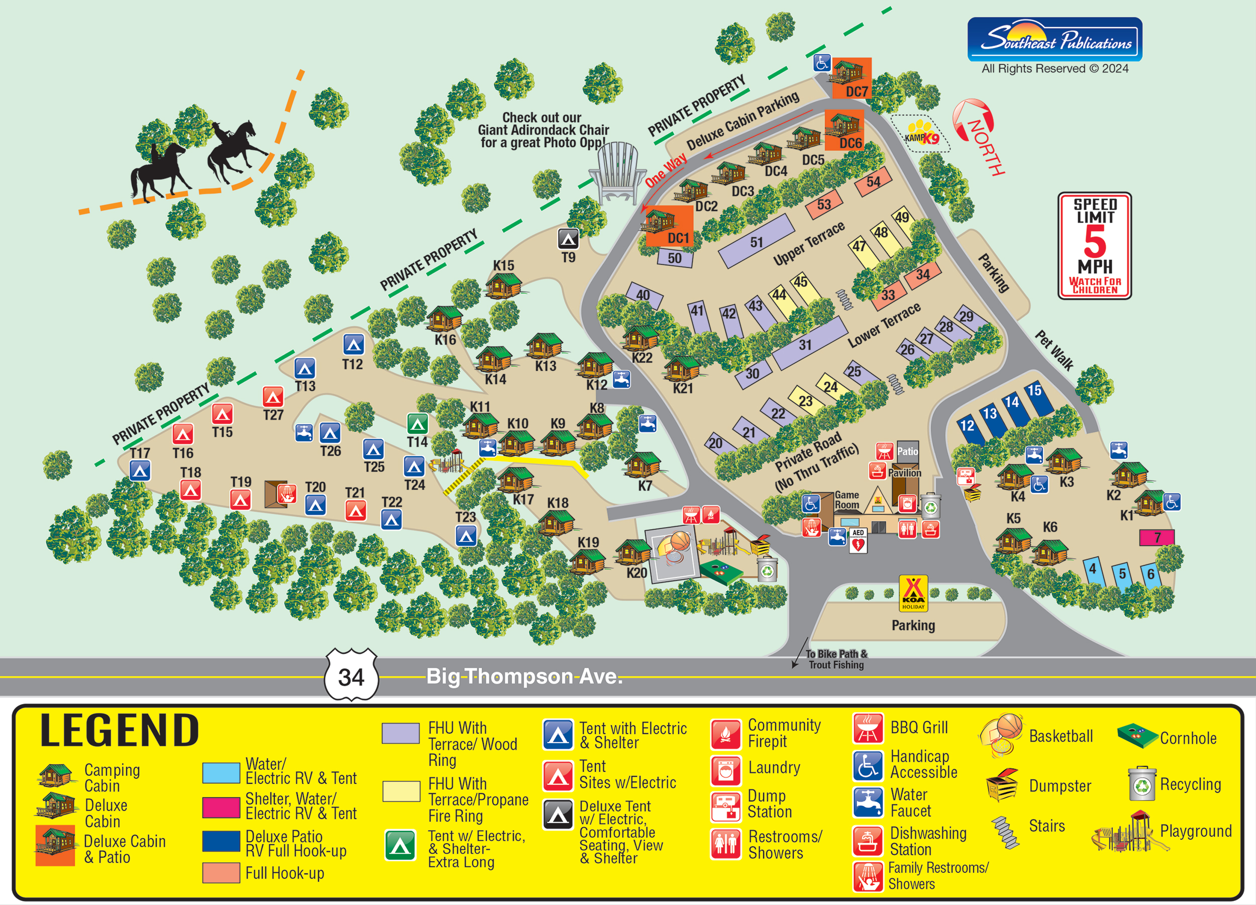 Campground Site Map