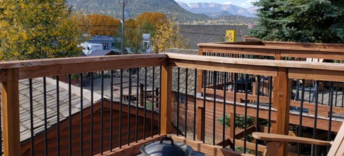 Deluxe Patio elevated deck view