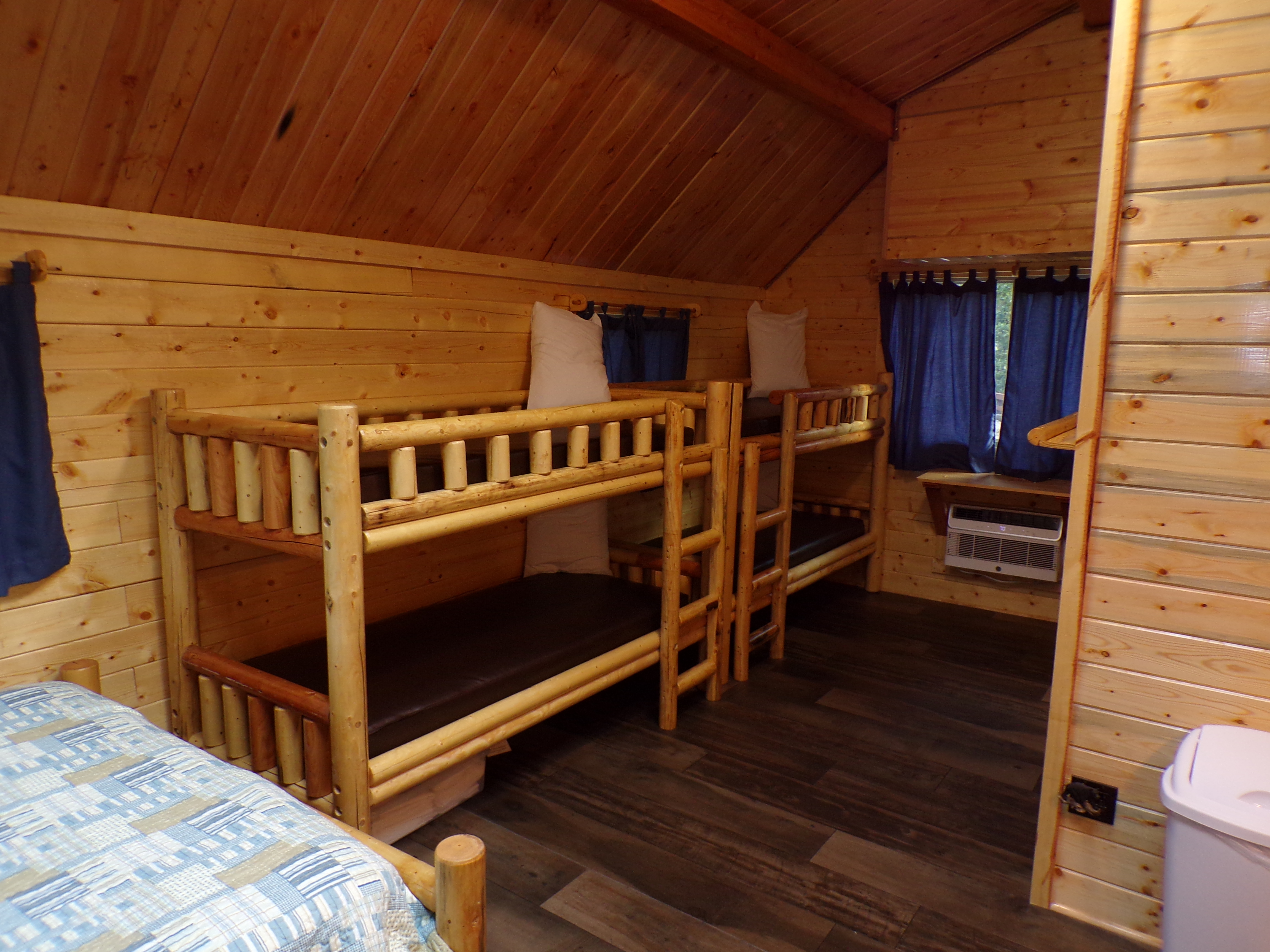 Two bunk beds