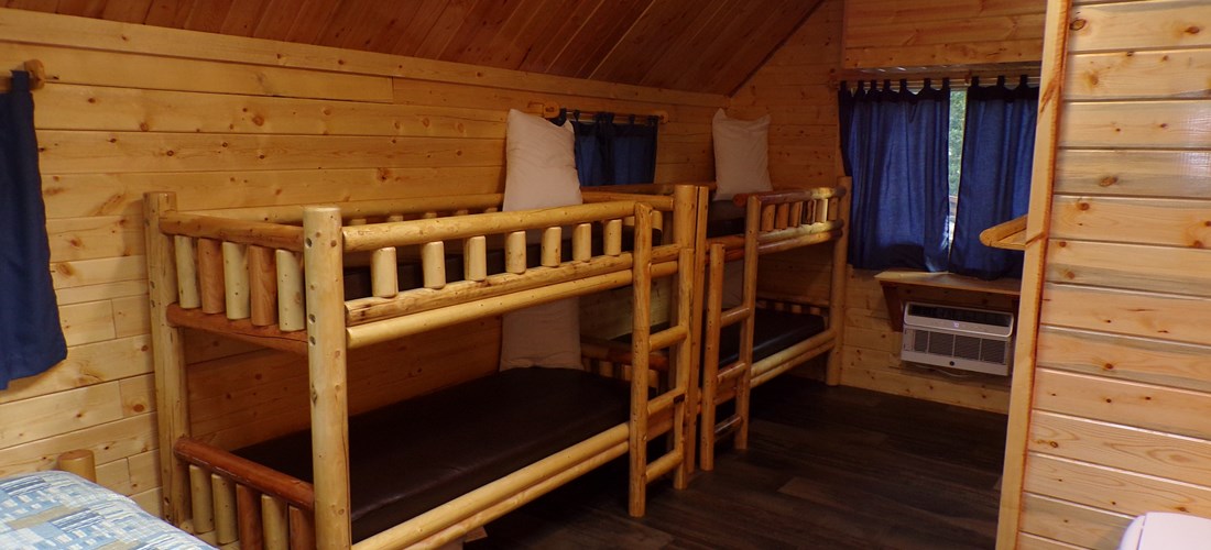Two bunk beds