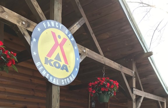 WELCOME TO THE FANCY GAP KOA WHERE YOU WILL FEEL AT HOME.
