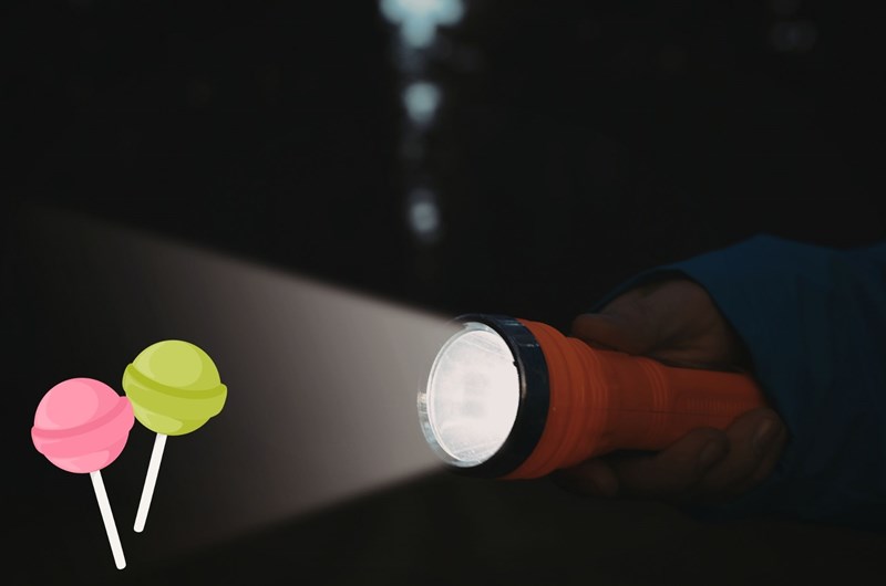Flashlight Lollipop Hunt Photo