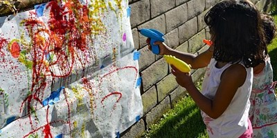 Water Gun Painting