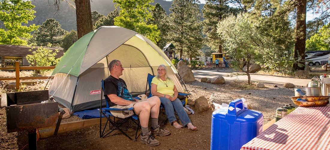 Tent Camping Sites At Flagstaff Koa Holiday Site Types 