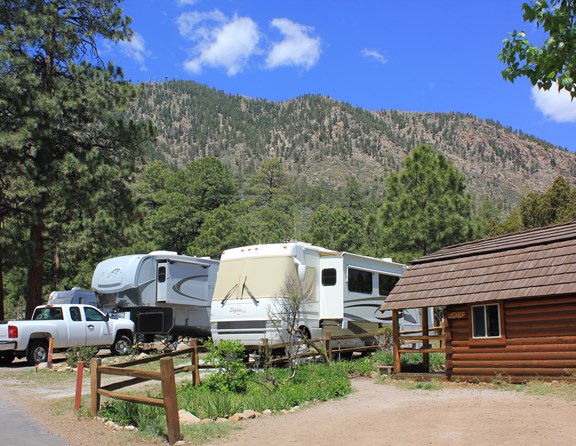 We sit at the base of Mt. Elden, with spectacular views and lush greenery this is truly a mountain retreat!