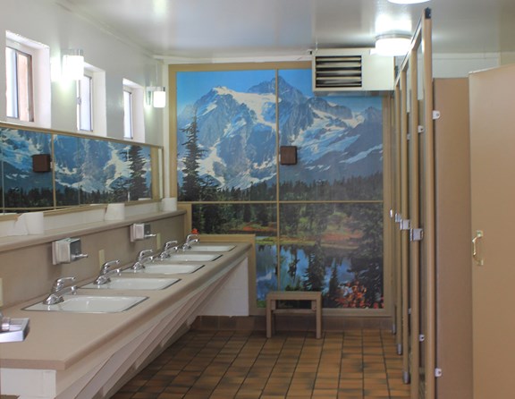 Your showers are included in your stay. Please enjoy our clean and well maintained bathroom facilities.
