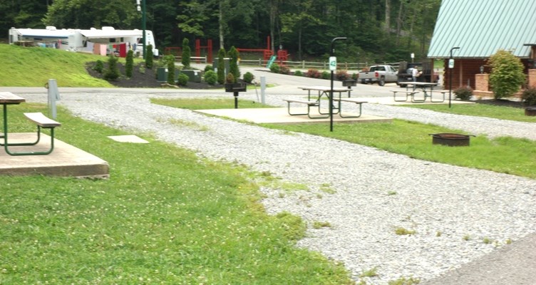 This site is a pull-through located in the Big Valley section of our campground.   These sites are the closest to the entrance of our campground and offer easy access to the bathhouse.