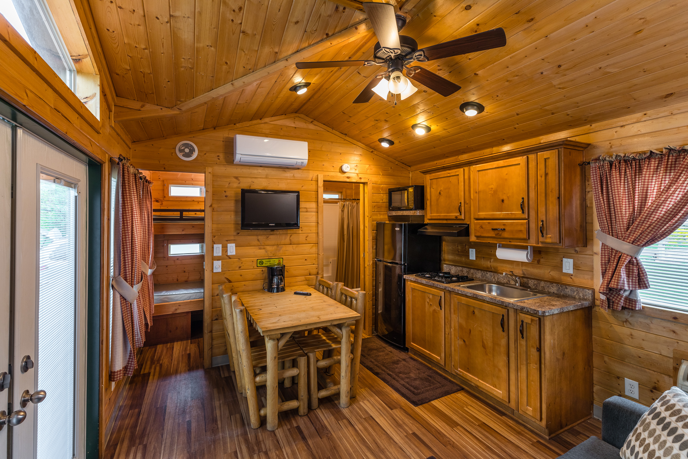 Inside view of lodge - kitchenette