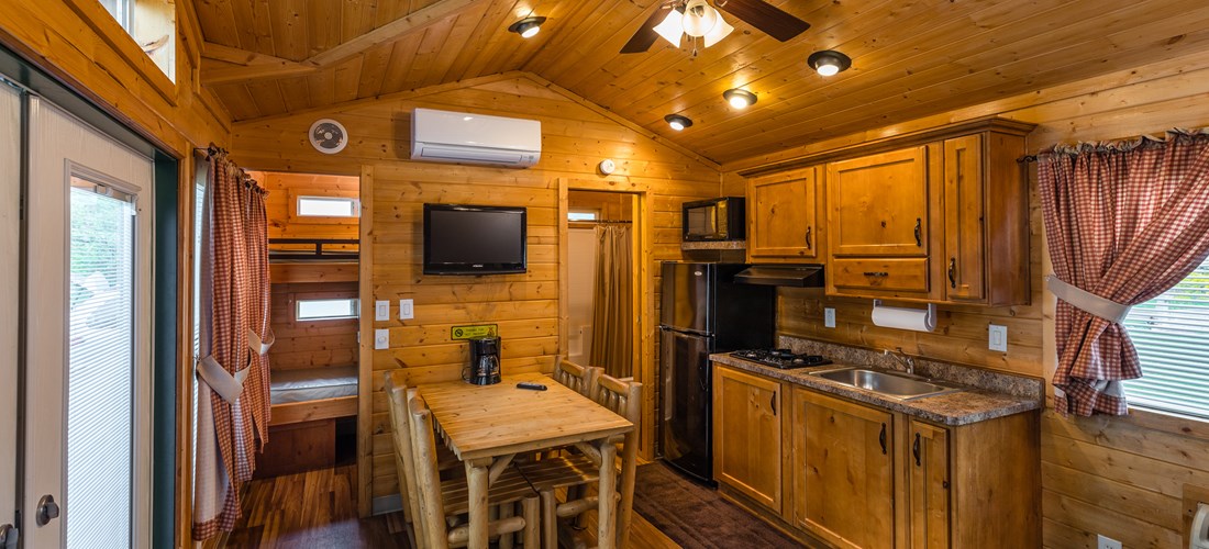 Inside view of lodge - kitchenette