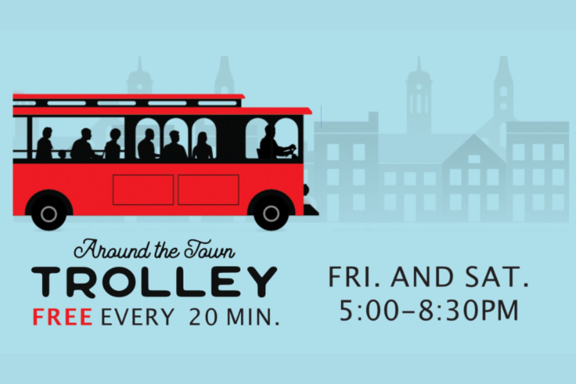 Around the Town Free Trolley Service FXBG Photo