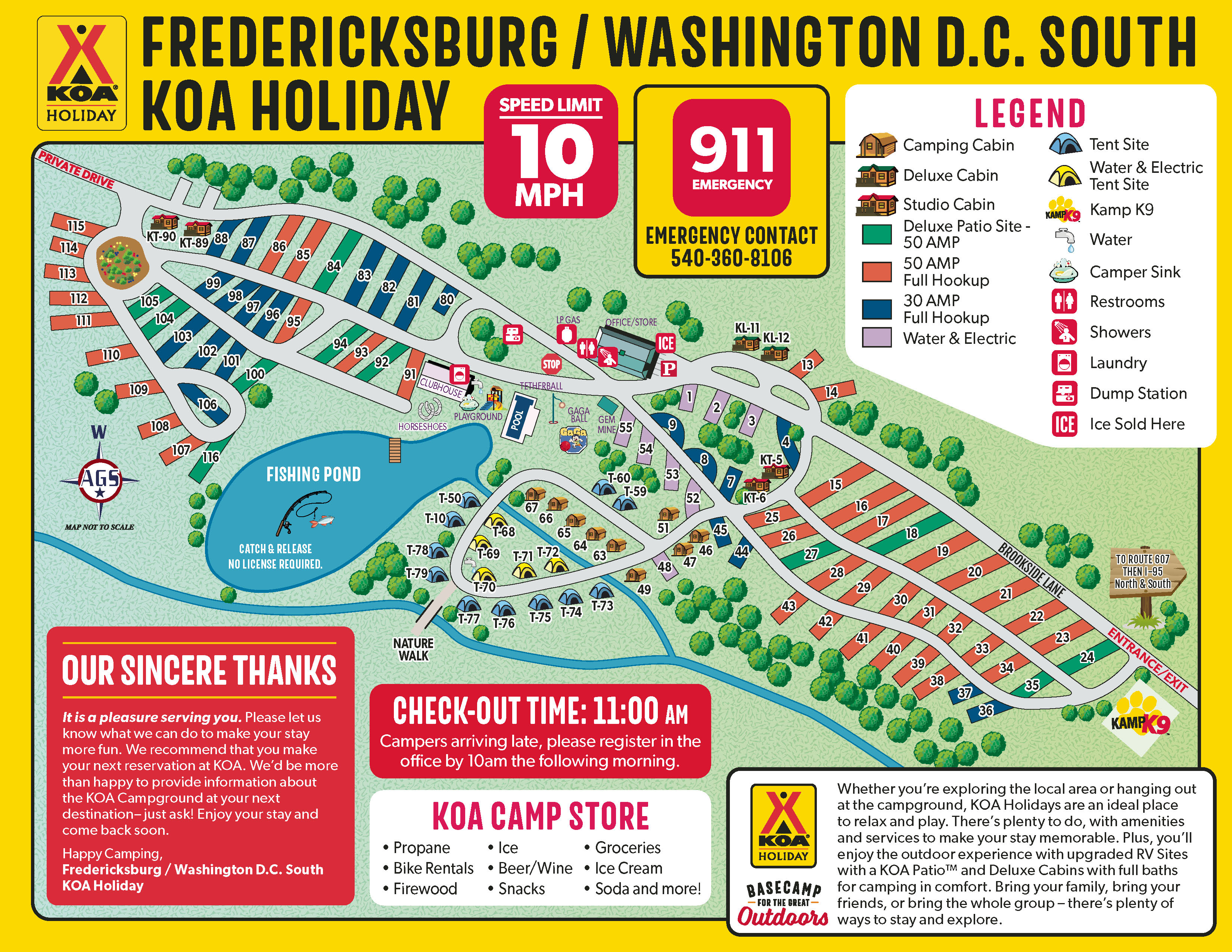 Campground Site Map