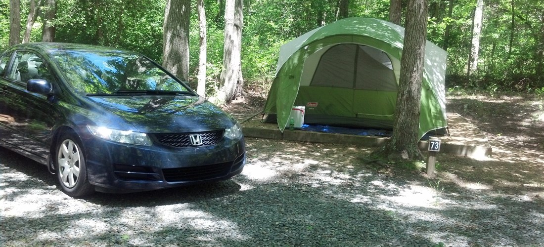 No Hookup with Tent pad