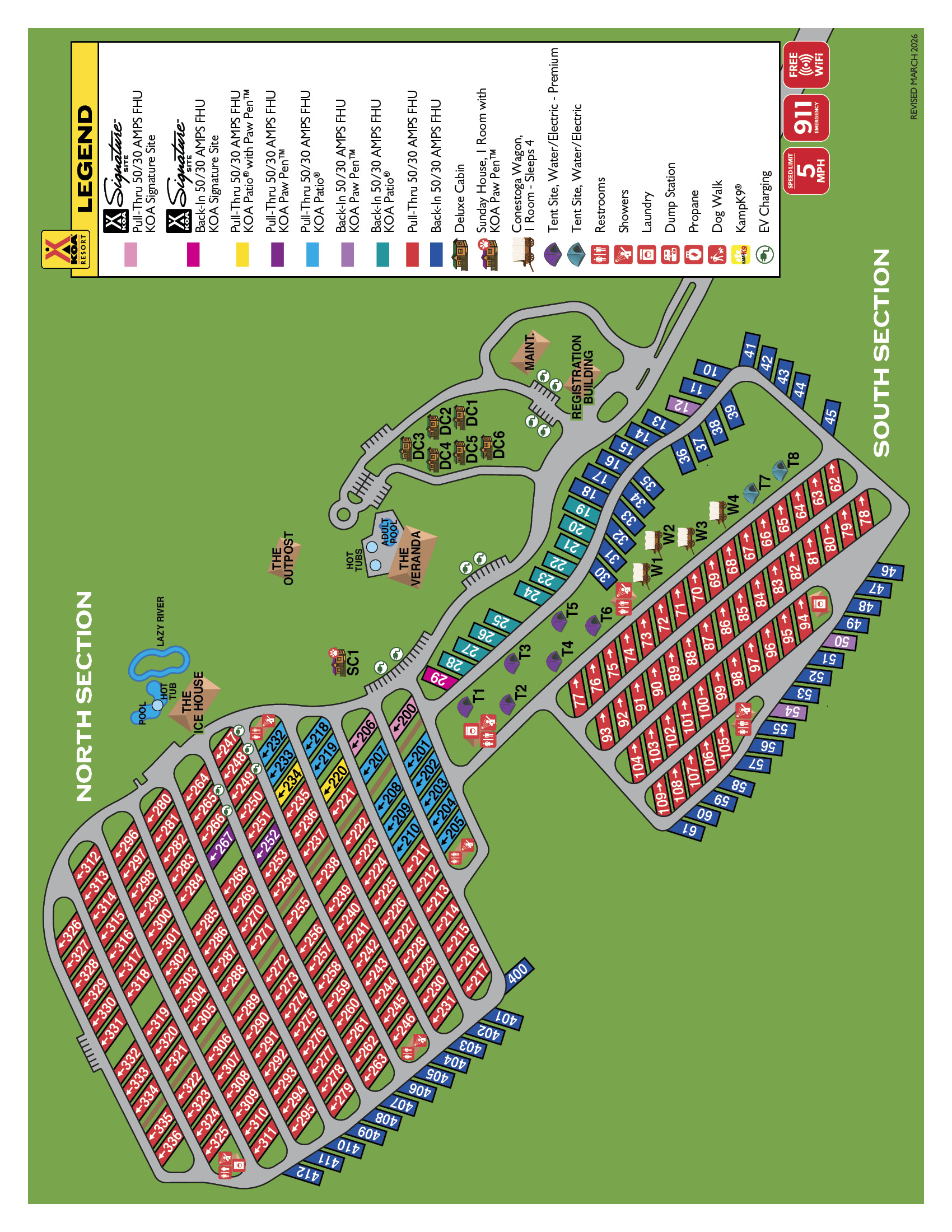 Campground Site Map