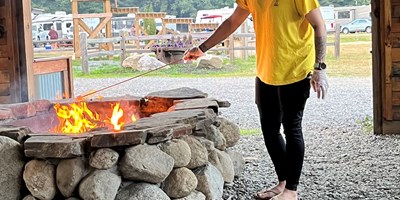 Hot Dogs and S'Mores by the fire!
