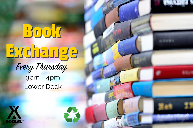 Book Exchange Event at the Galveston Island KOA Holiday Campground in