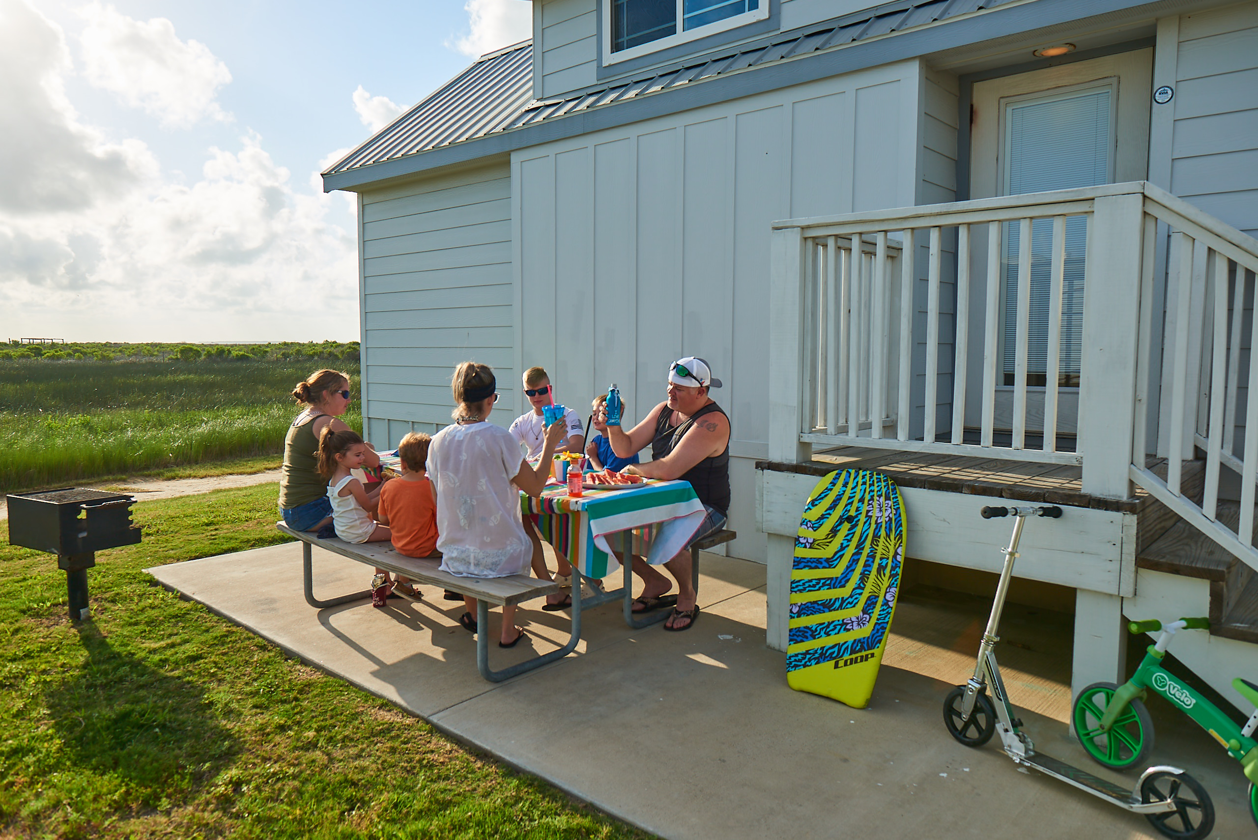 Outdoor dining space