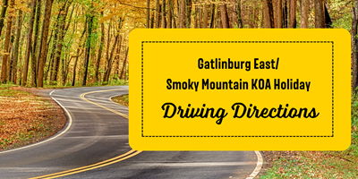 Driving Directions to Our KOA