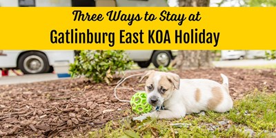 Three Ways to Stay at Gatlinburg East KOA Holiday