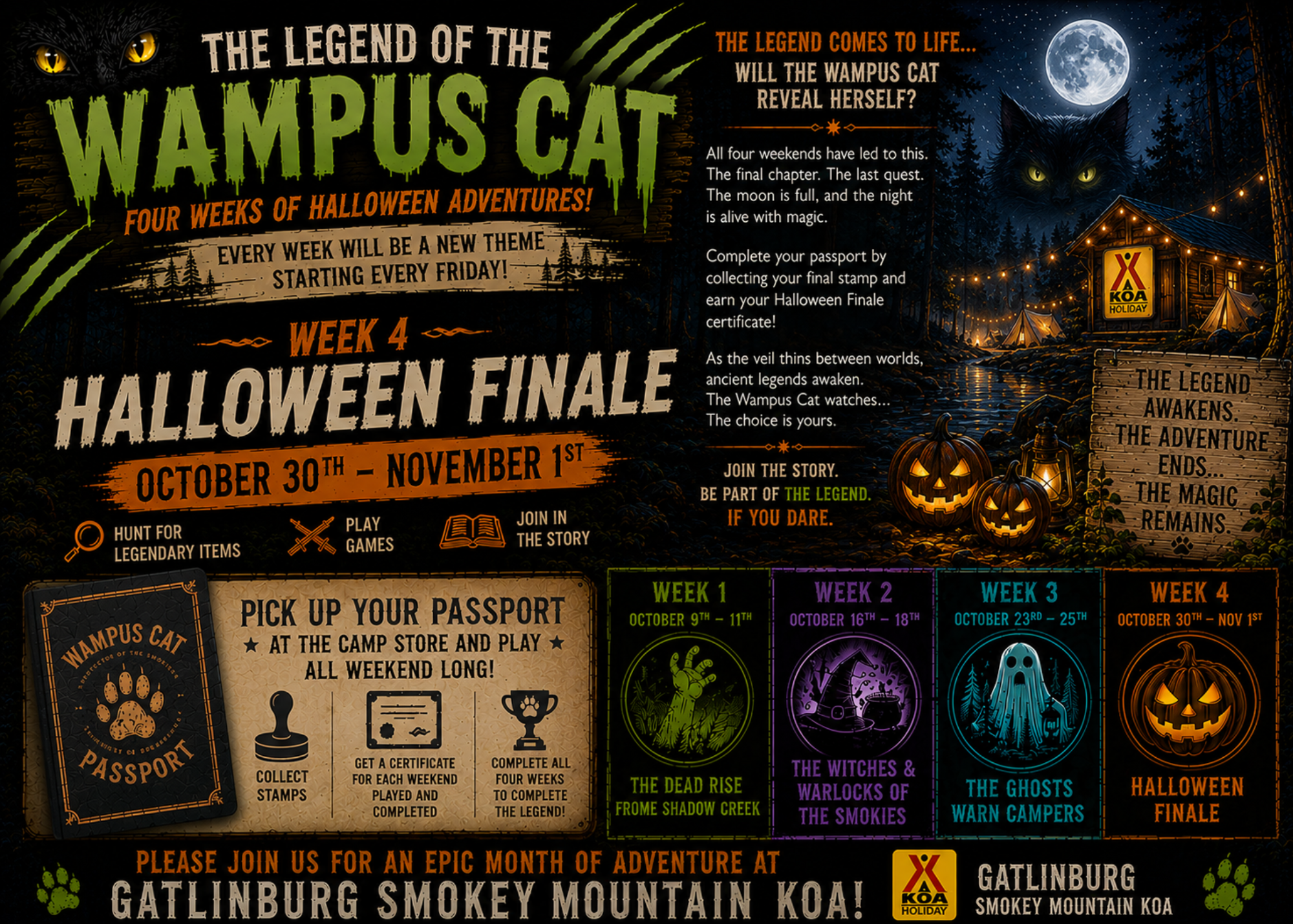 (Week 4) Four Halloween Weekends, Four Chapters, 1 Legend Photo