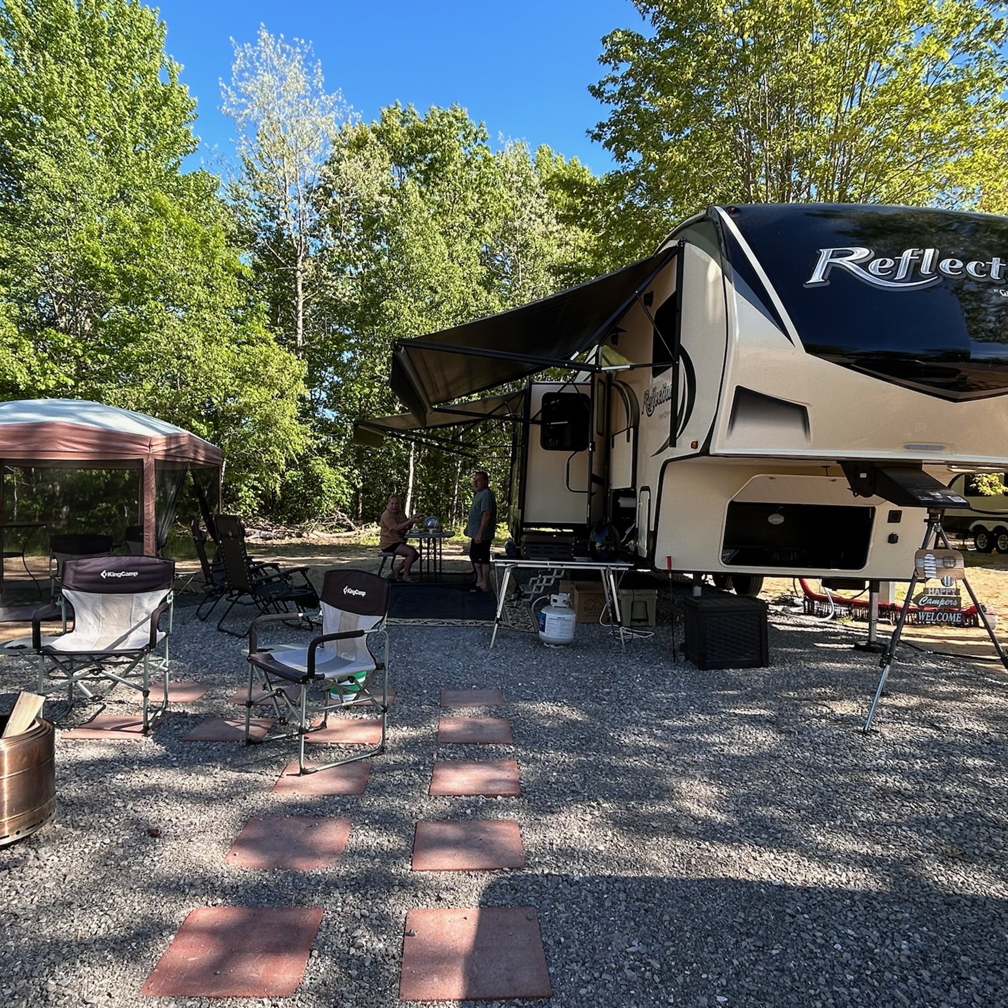 Frederic, Michigan Tent Camping Sites Gaylord South / Bradford Lake