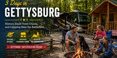 3Days in Gettysburg:History,Charm &amp; Camping Near Battlefield