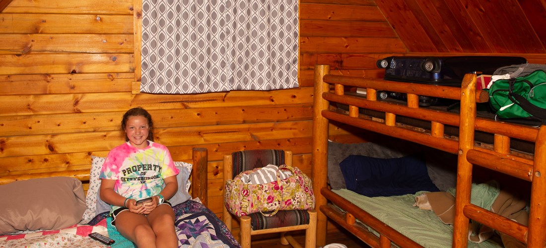 Inside a 1-room Cabin