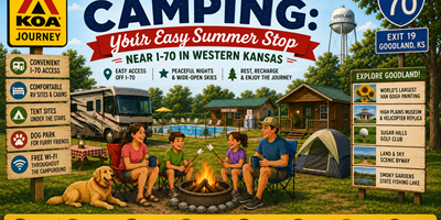 KOA Camping: Your Summer Stop Near I-70 in Western Kansas