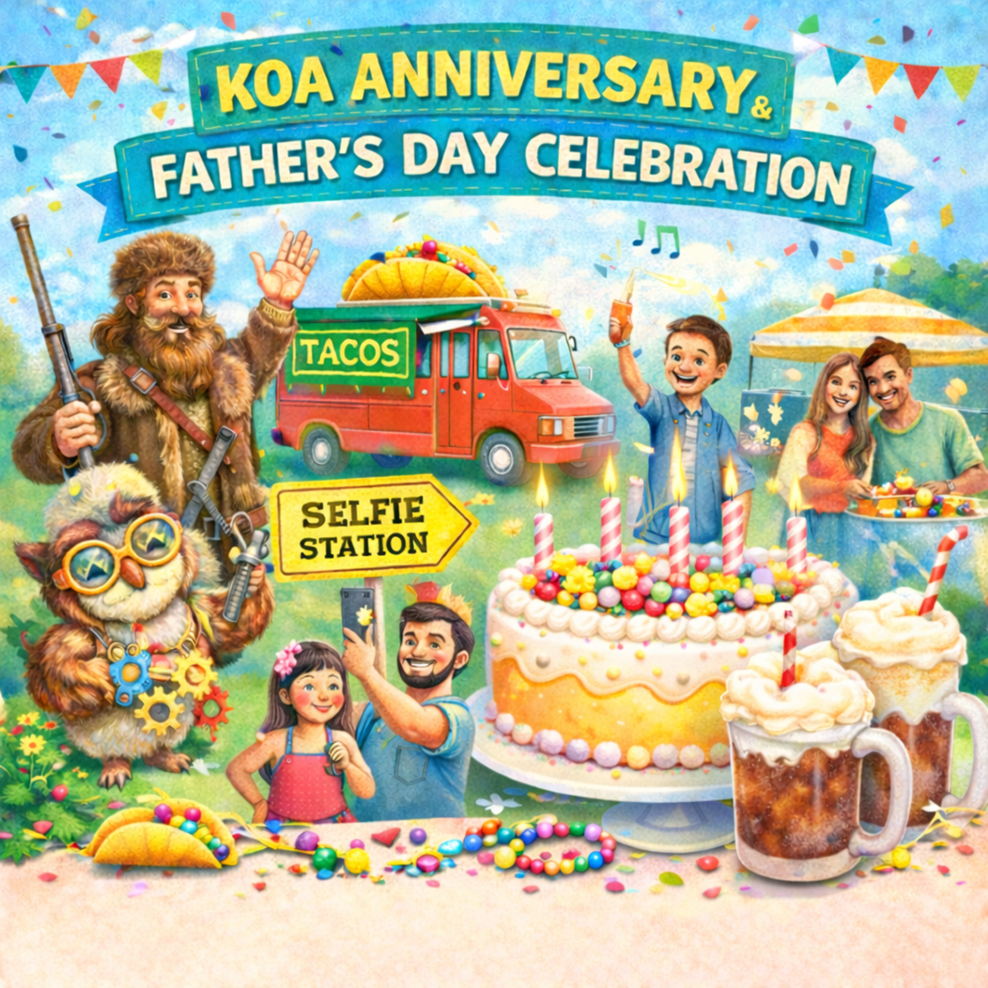 KOA Anniversary and Father's Day Photo