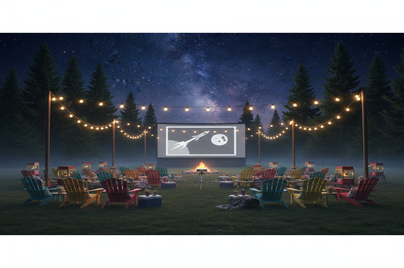 Outdoor Movie Night Photo