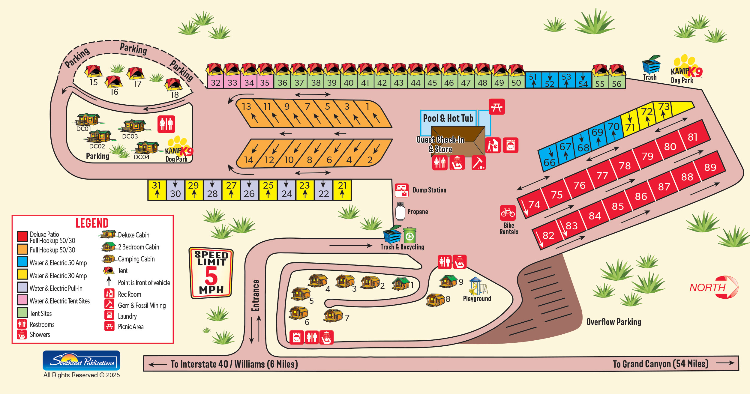 Campground Site Map