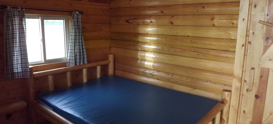 2 Room Camping Cabin Master Bedroom