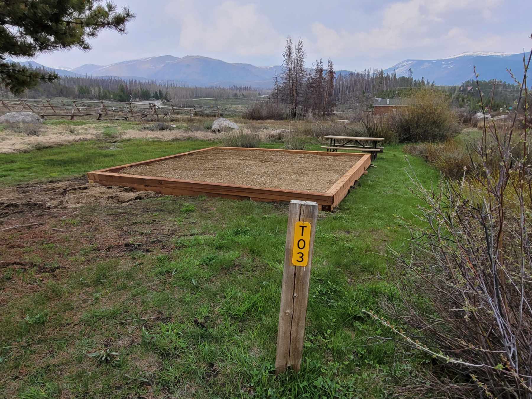T3 Tent site pad