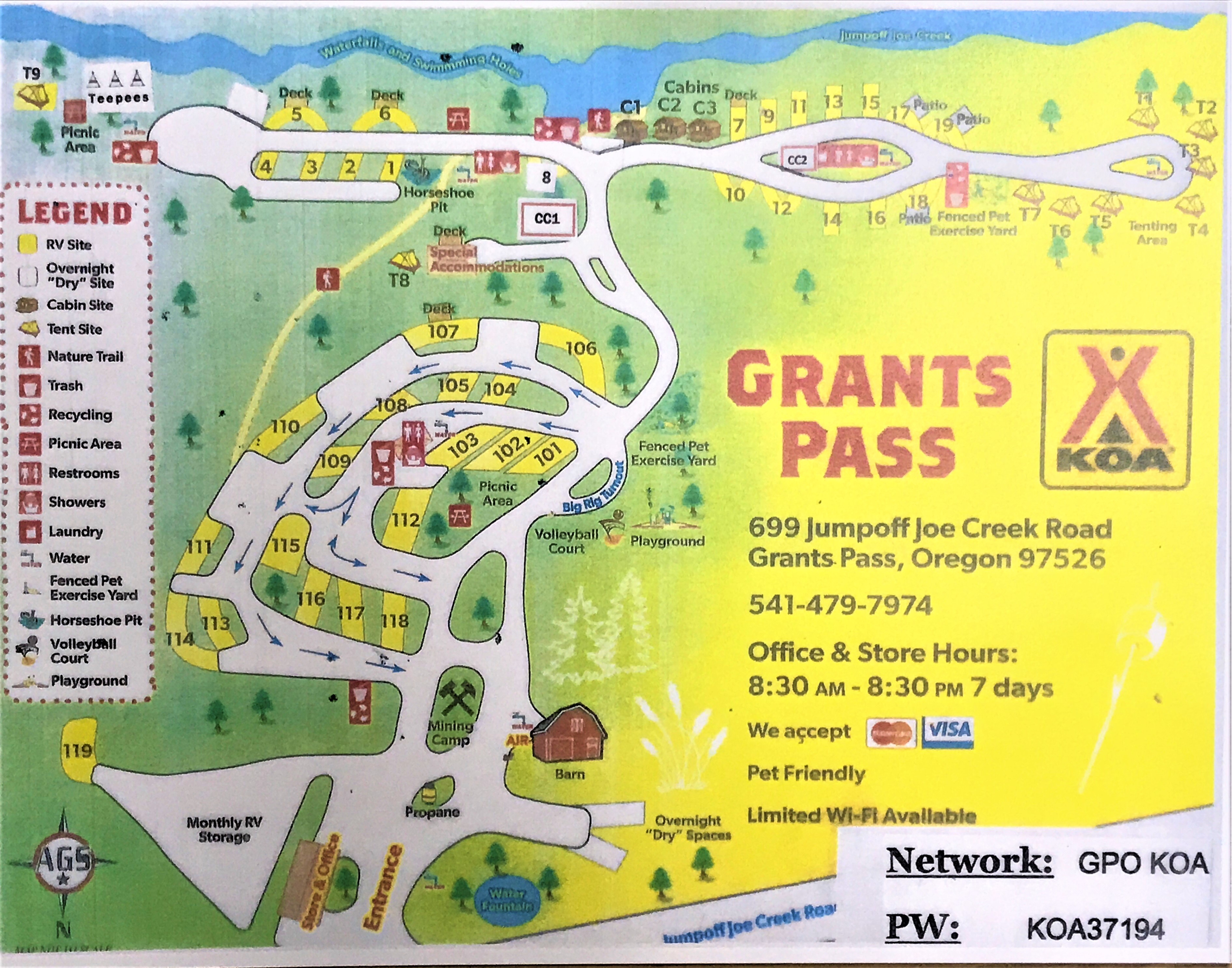 Grants Pass, Oregon Campground Grants Pass KOA