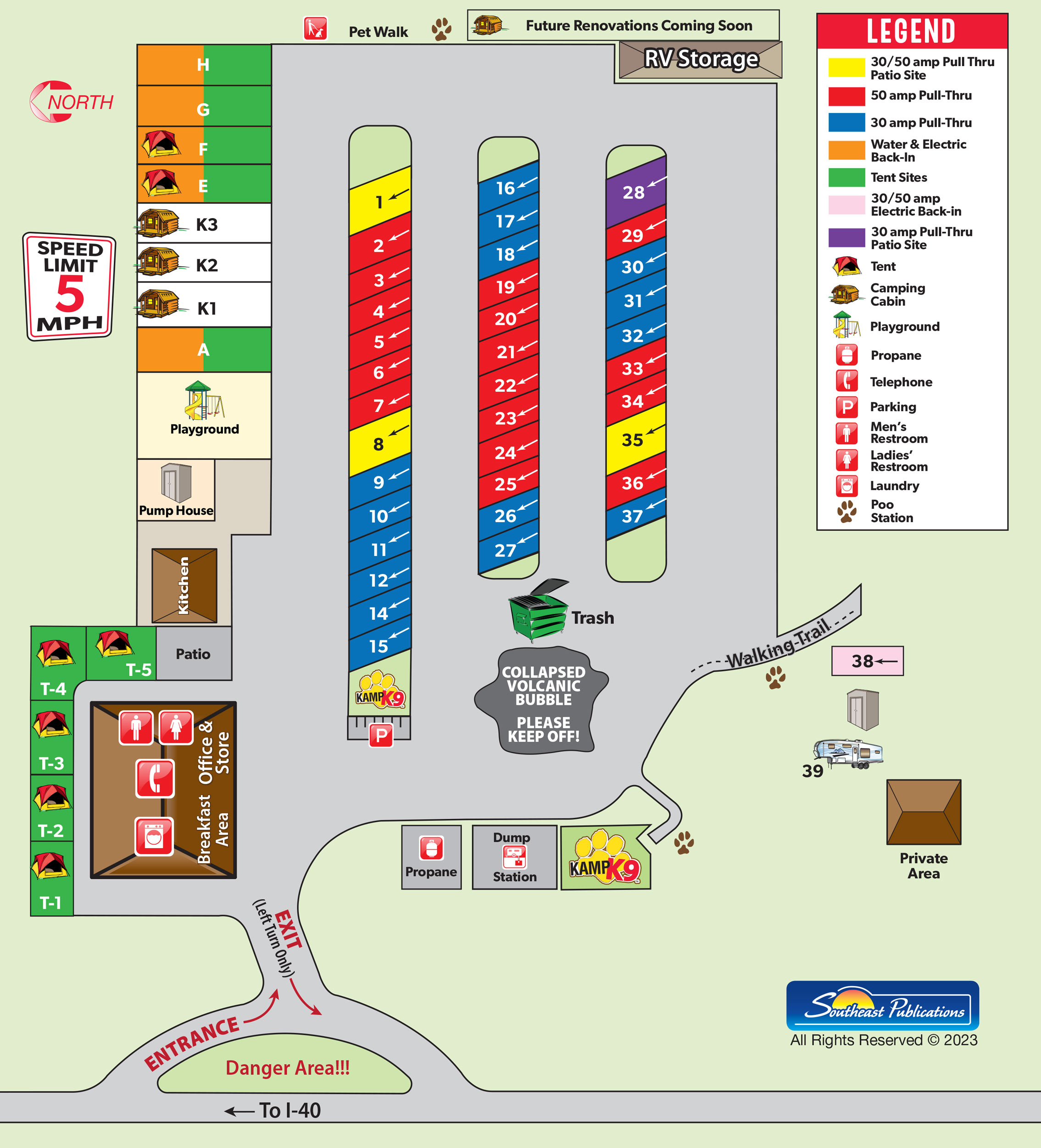 Campground Site Map