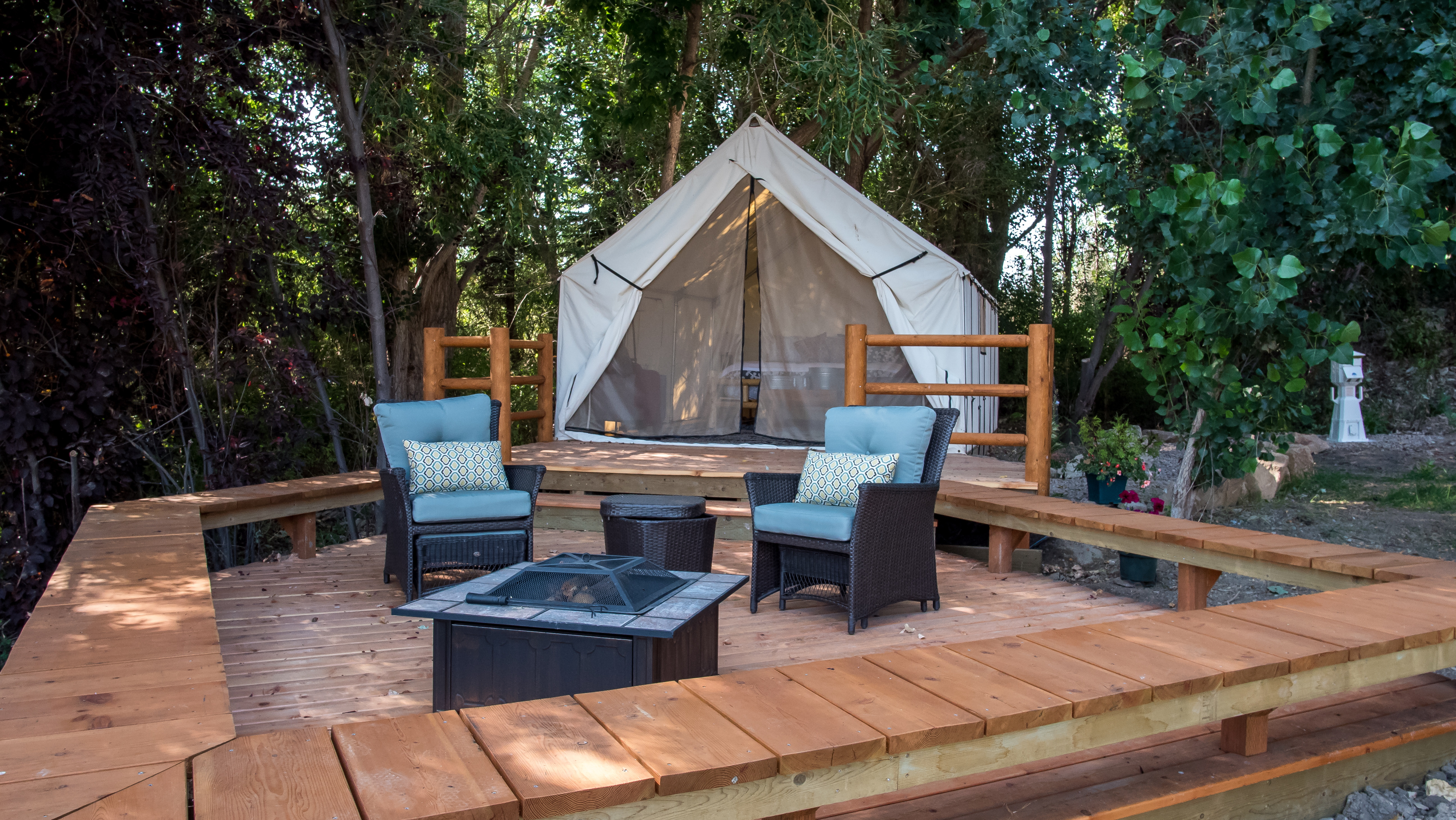 Koa top tent camping