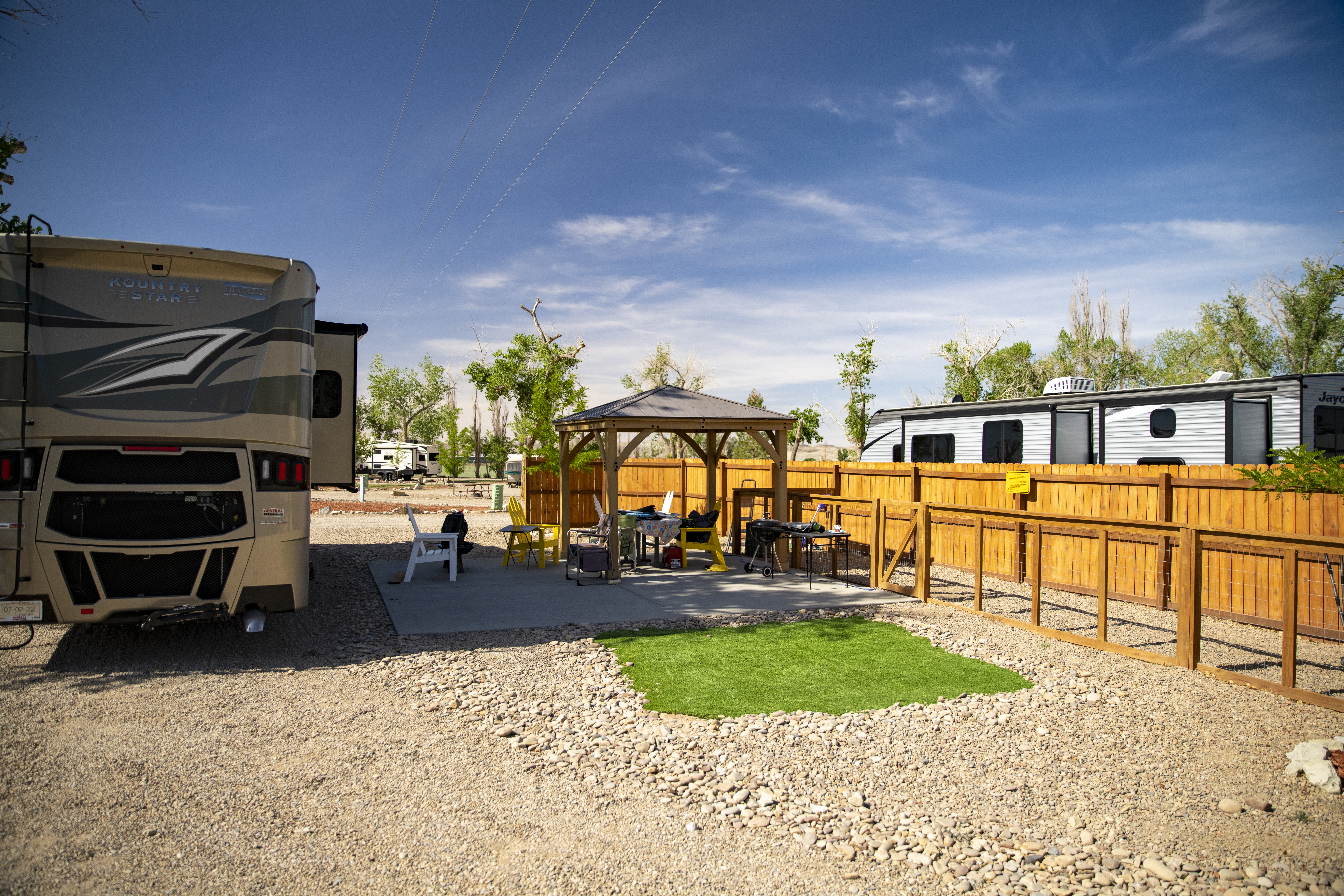 Green River KOA Pull-Thru Full Hookup RV Site with Patio