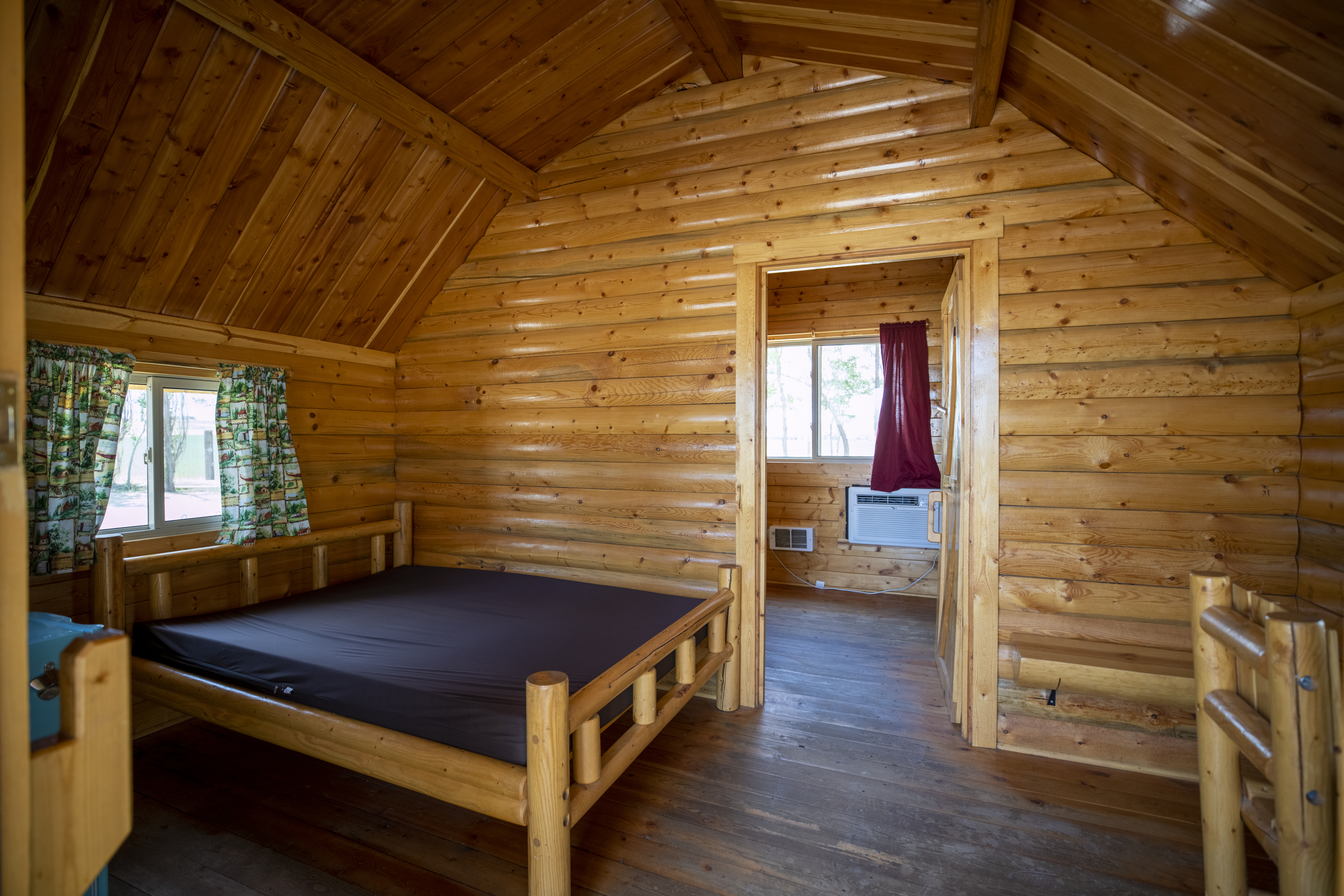 Green River KOA Camping Cabin Bedroom