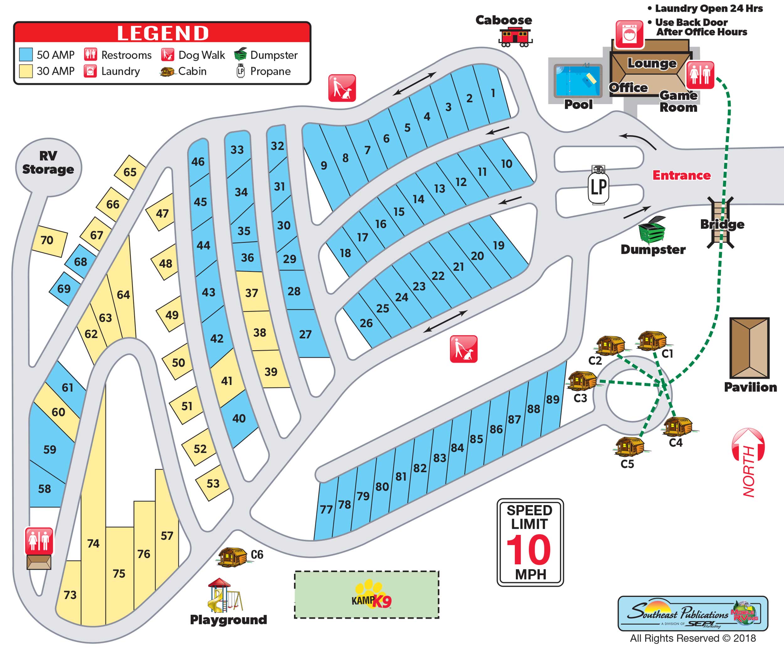 Campground Site Map