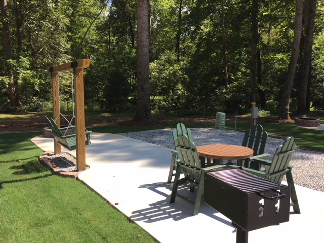 KOA Patio Sites in new section in rear of park